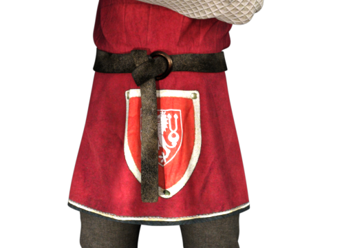 Tube d'homme paysan médiéval (render-image)