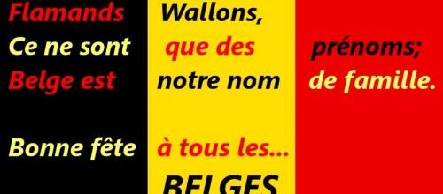 Bonne fête la Belgique