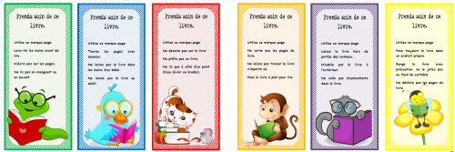 Marque-pages: prends soin de ce livre