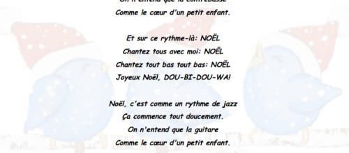 Noël, c'est comme un rythme de jazz...