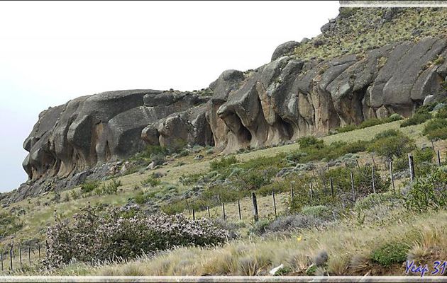 Formation géologique : les éléphants de pierre - Région d'El Calafate - Patagonie - Argentine