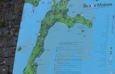 Bretagne , Le tour du Golf du Morbihan en bateau " L'ile aux Moines "(3)