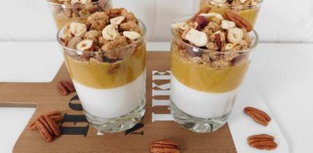 Fromage blanc & mangue mixée au granola 