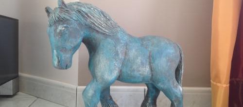 Patine de mon cheval Percheron