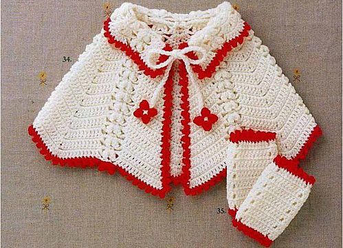 Une cape crochet pour fillette