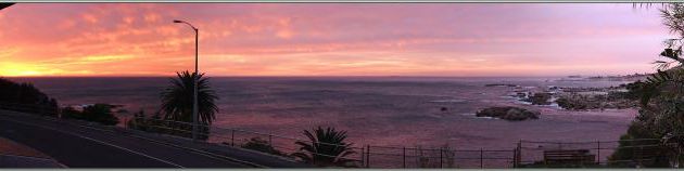 Cadeau de départ de la part de l'Afrique du Sud : un très beau coucher de soleil - Camps Bay - Le Cap