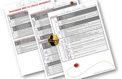 Les programmes 2015 de l'école maternelle