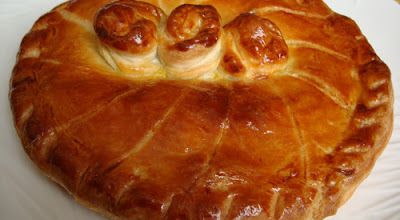 Galette à la frangipane et aux pêches