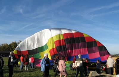 gonflage de la Montgolfière....