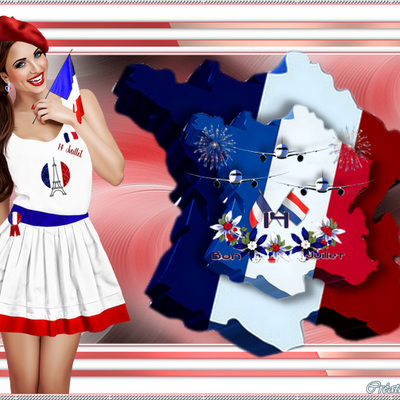 Bleu, blanc, rouge...Bon week-end et bon 14 Juillet.