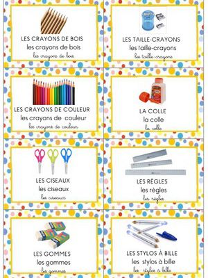 Des affichages pour la maternelle