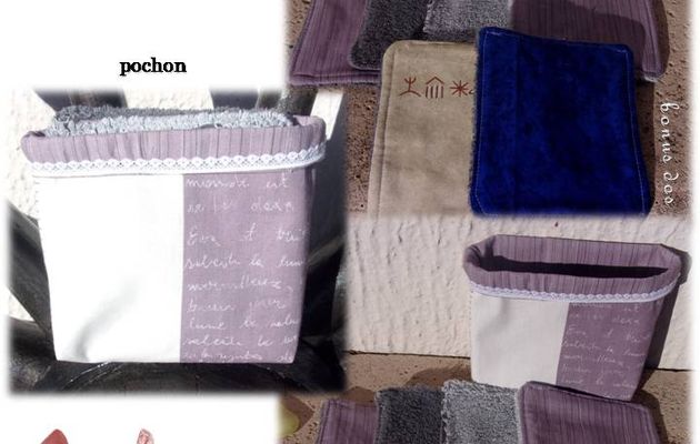 Lingettes démaquillantes avec son pochon