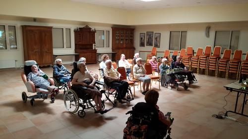 Témoignage à la maison de retraite les petites sœurs des pauvres à Angers le 7/09/ 2018