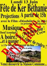 Fête de Ker Béthanie, à la Maison Commune, lundi 13 juin