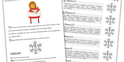 Dictées pour l'année