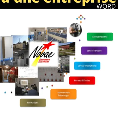 Présentation d'une entreprise exemple Word