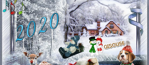 CADRE ANIMAUX NEIGE 2020