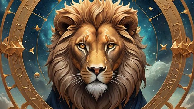 Signe du zodiaque "Lion" avec Intelligence artificielle