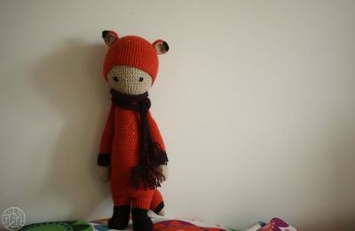 Doudou renard Lalylala au crochet 