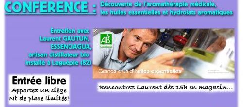 Info en partage : conférence "Les huiles essentielles et hydrolats aromatiques" vendredi 26 avril à Castres !