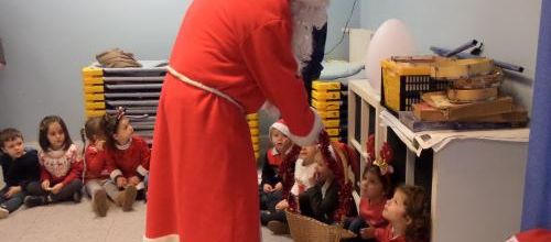 Le père Noël à l'école