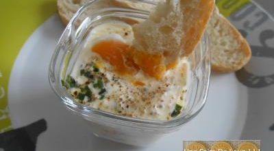 Oeuf cocotte au bacon et emmental (Seb Multi Délices)