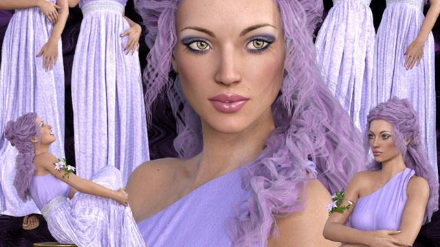 Princesse Lilas : Tube de femme (image) 