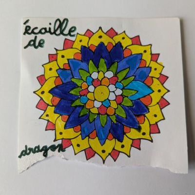 Mandala écailles de dragon 