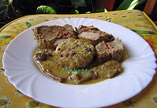 Filet de veau farci au foie gras.