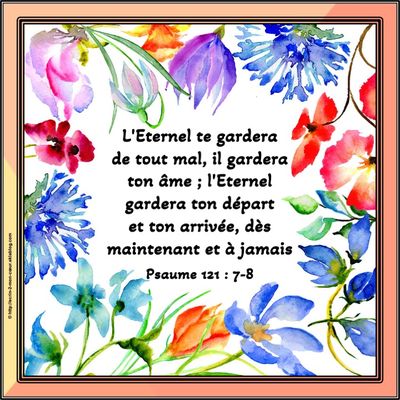 Psaume 121 : 7-8