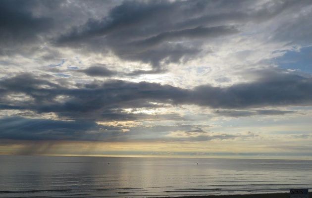 coucher de soleil à Fort Mahon