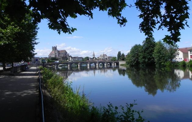 ma vue sur Auxerre dans l'Yonne