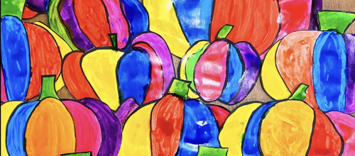 Citrouilles colorées