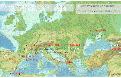 8 - Pléistocène ancien (-2.6 Ma / -780 ka): Premiers humains archaïques en Europe