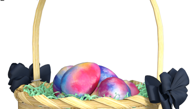 Tube de panier à œufs de Pâques multicolores