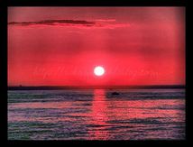 Coucher de soleil flamboyant