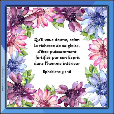 Ephésiens 3 : 16