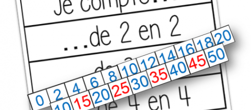 Affichage - Suites de 2 en 2, 3 en 3...