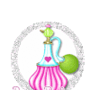 gif animé, blinkie,BISOUS,signature animee