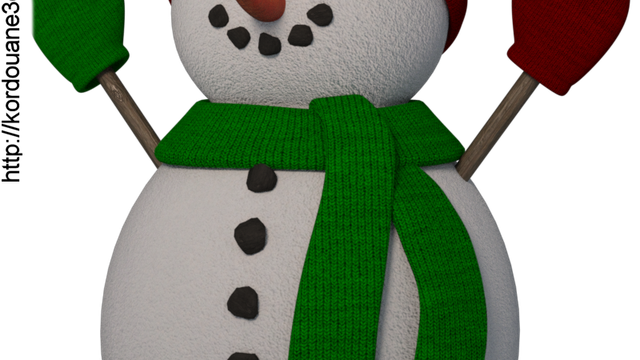 Tube de petit bonhomme de neige (image)