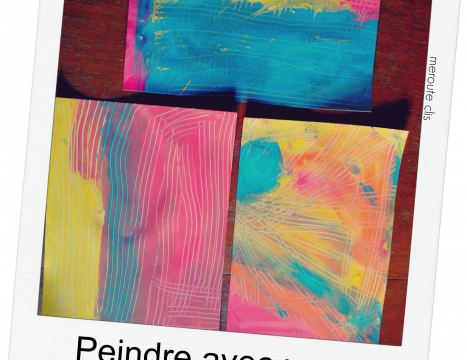 * Bricolage: peindre avec une fourchette