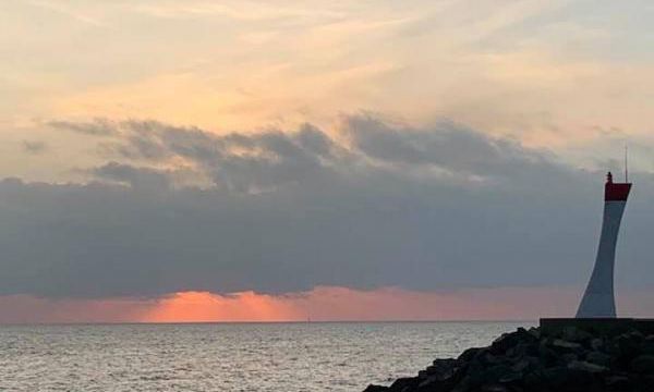  Coucher de Soleil d'hiver sur la plage