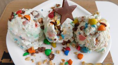 Crème glacée aux m&m's