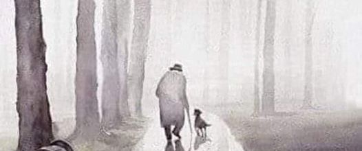Homme et Chien au paradis