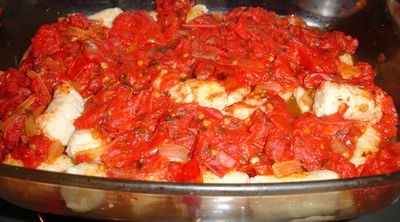 Gratin de quenelles à la tomate