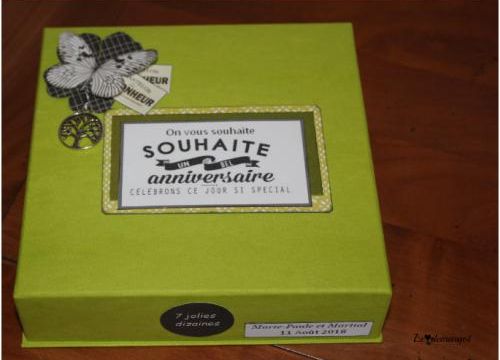 Carte anniversaire et boite cadeau