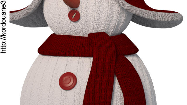 Tube de petit bonhomme de neige (poser)