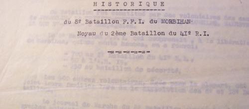 JMO du 8° Bataillon FFI du Morbihan (Episode -1)