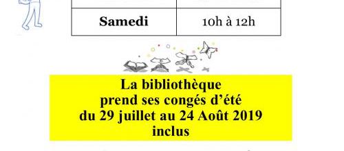 ouvertures et fermetures estivales 