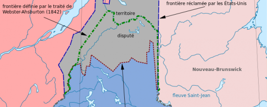 Traité Webster-Ashburton déterminant la frontière entre le Maine et le Nouveau-Brunswick